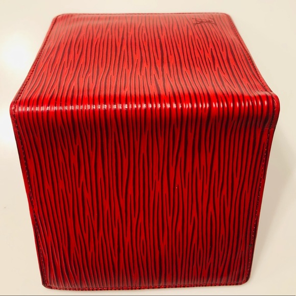 GENUINE LOUIS VUITTON Red Epi Six-Cartes Wallet - Picture 7 of 16